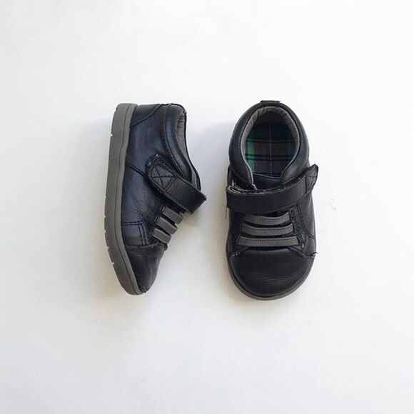 Tucker + Tate black faux lace leather shoes GUC 4W - Picture 1 of 5